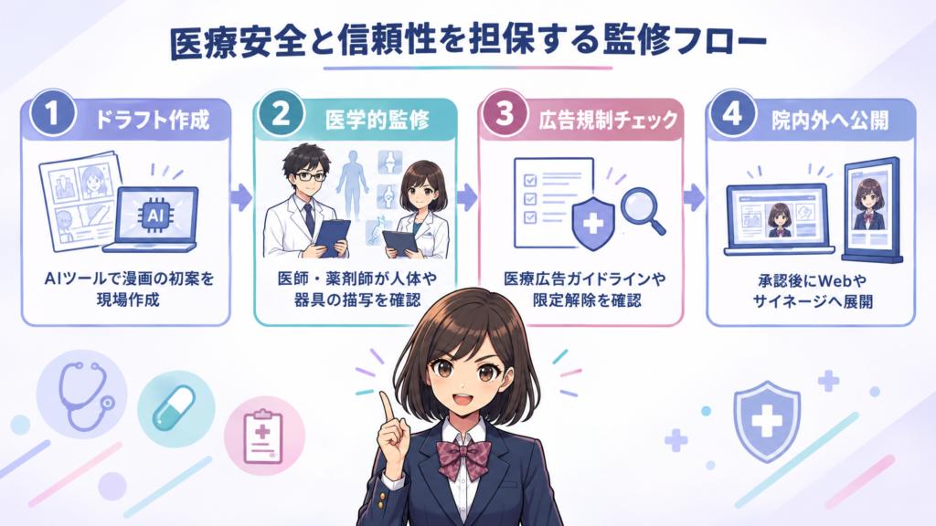 医療安全と信頼性を担保する監修フロー