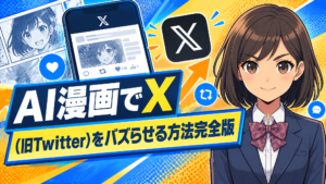 AI漫画でX（旧Twitter）をバズらせる方法完全版