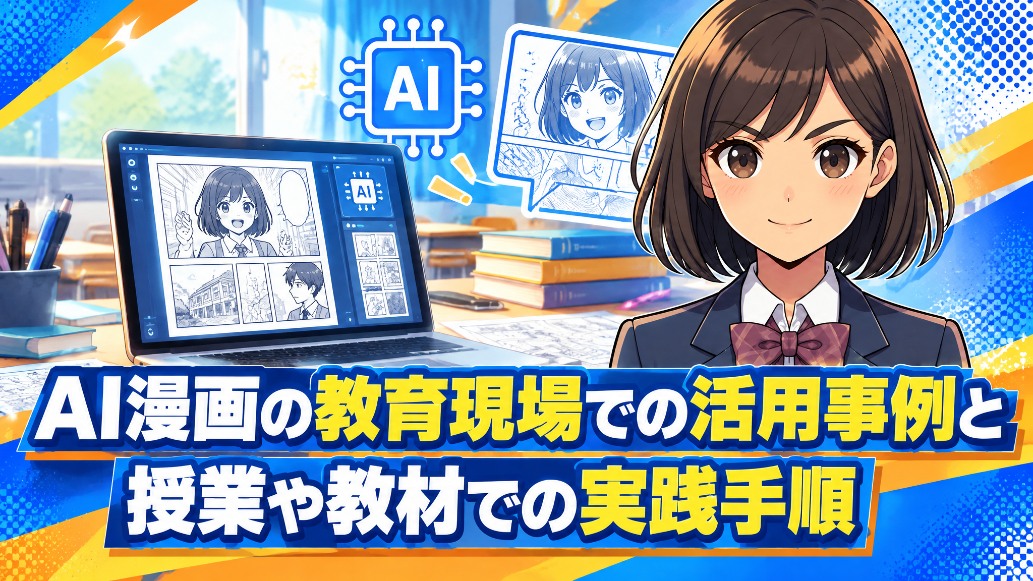 AI漫画の教育現場での活用事例と授業や教材での実践手順