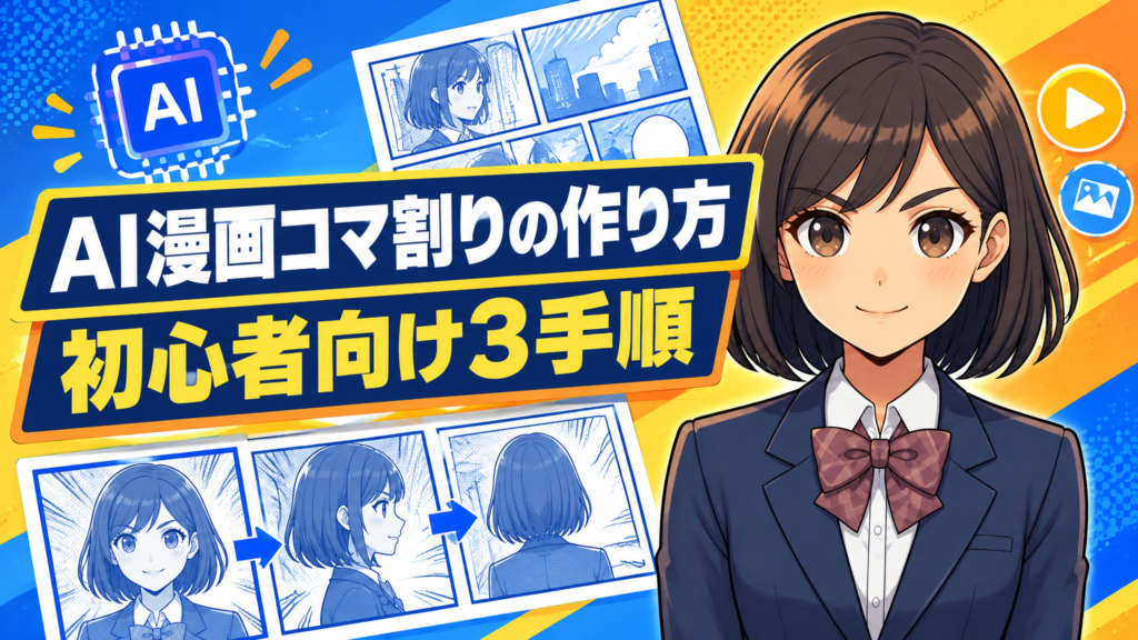 AI漫画コマ割りの作り方｜初心者向け3手順