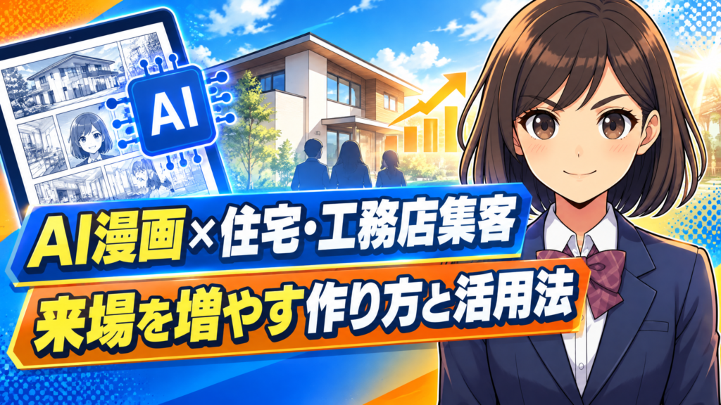 AI漫画×住宅・工務店集客｜来場を増やす作り方と活用法