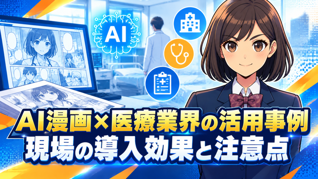 AI漫画×医療業界の活用事例｜現場の導入効果と注意点