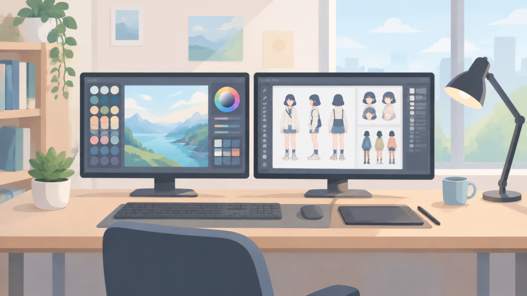 キャラクター設定を整える作業環境