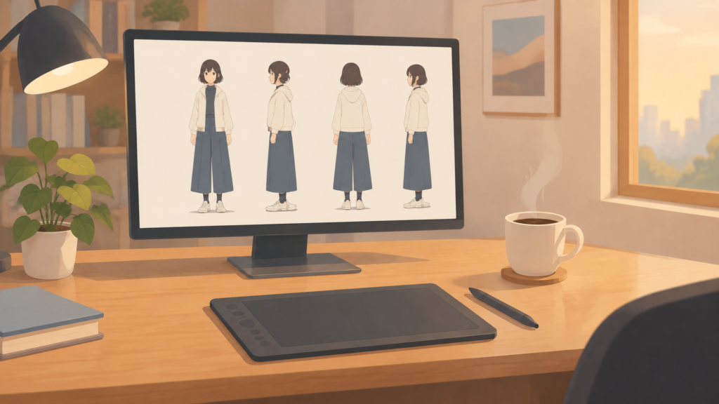 一貫したキャラ造形を検証する制作環境