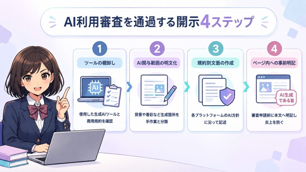 AI利用審査を通過する開示4ステップ