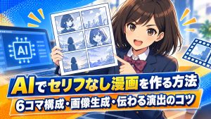 AIでセリフなし漫画を作る方法｜6コマ構成・画像生成・伝わる演出のコツ