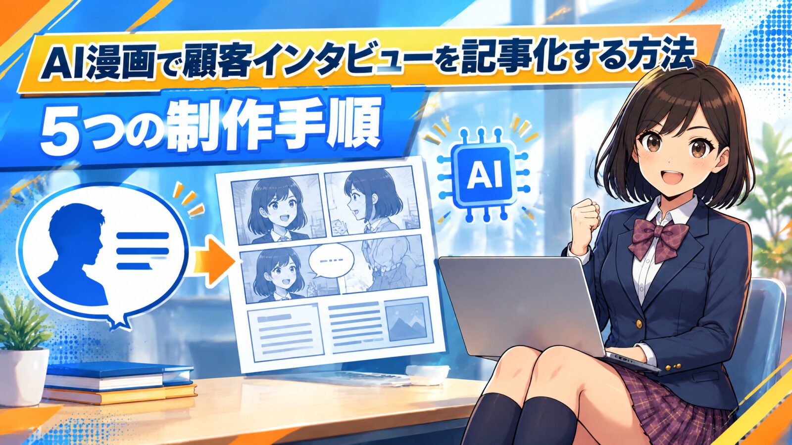 AI漫画で顧客インタビューを記事化する方法｜5つの制作手順