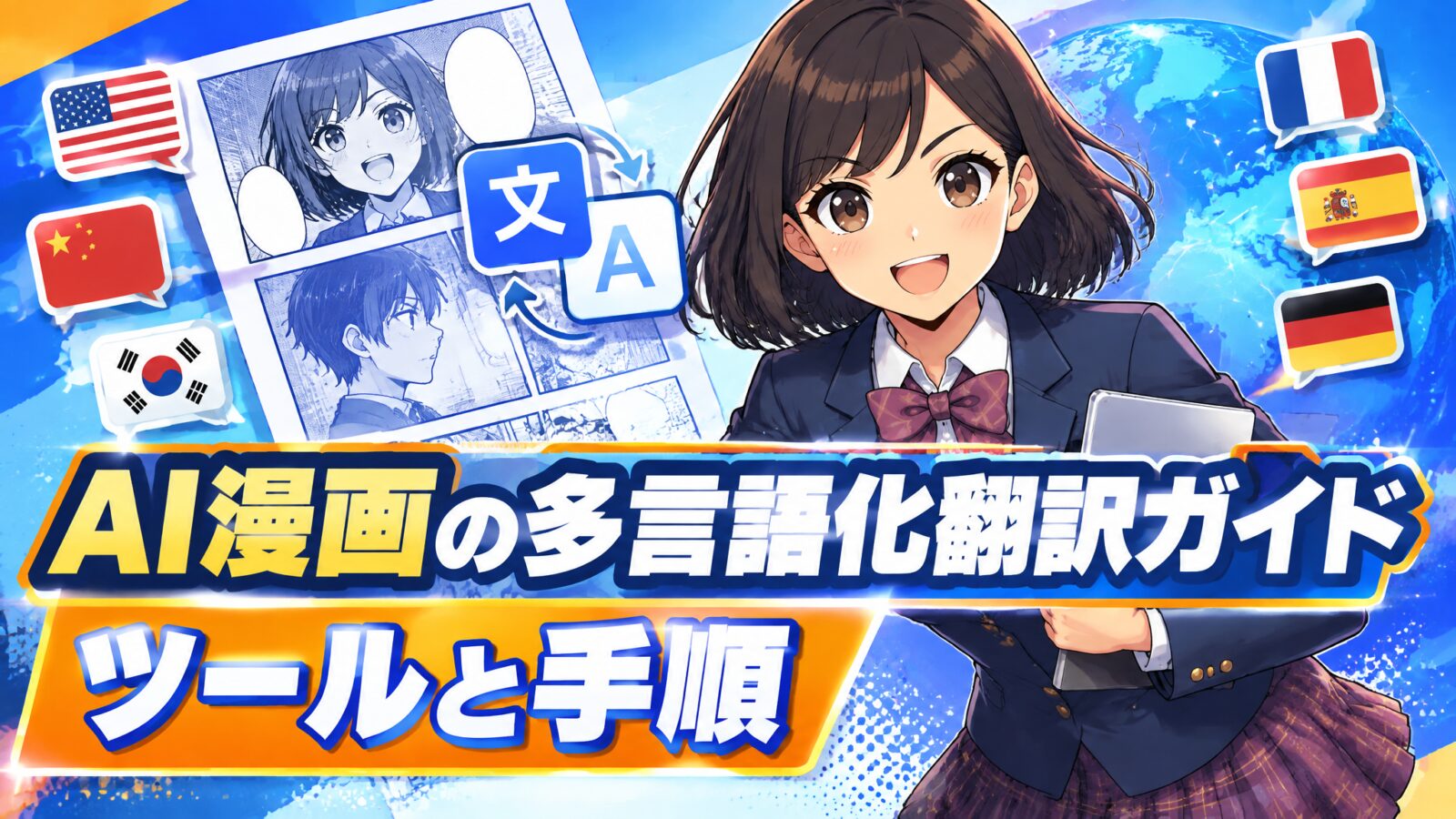 AI漫画の多言語化翻訳ガイド|ツールと手順